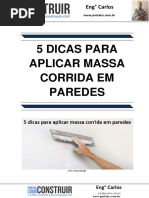 5 Dicas Para Aplicar Massa Corrida Em Paredes