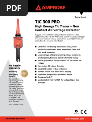Tic 300 Pro Tic Tracer Voltage Alternating Current
