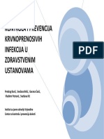 Kontrola I Prevencija Krvnoprenosivih Infekcija U Zdravstvenim Ustanovama PDF