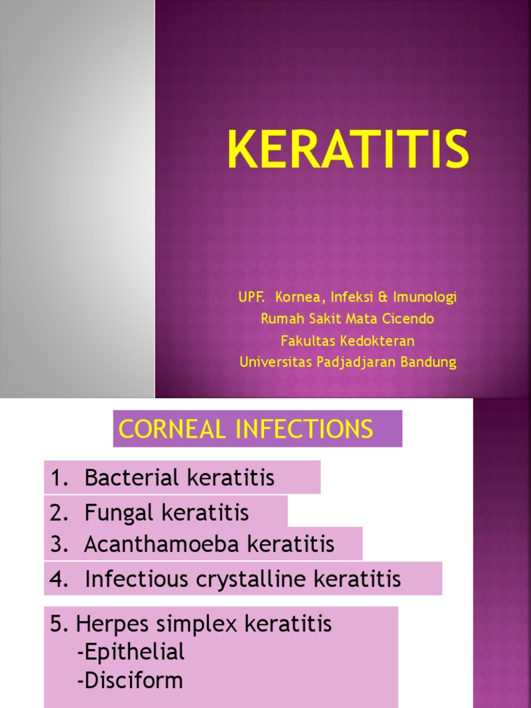 Keratitis PDF Diseases And Disorders Medical Specialties