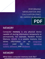 Performing Mensuration and Calculation PMC