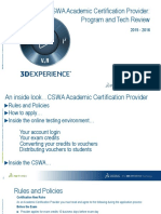 CSWA Academic Certification Provider - Program and Tech Review
