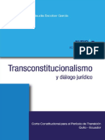 Diálogo jurídico y transconstitucionalismo