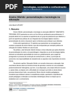 Resumo Ensino Híbrido