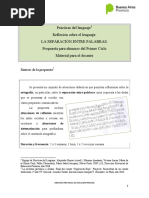 SEPARACION ENTRE PALABRAS_PDL 1°Ciclo-2016VF