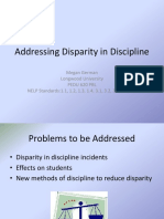 Addressing Disparity in Discipline