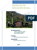 Proyecto de Electrificación Rural