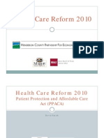 HCPED Health Care Reform Presentation 08.03.2010