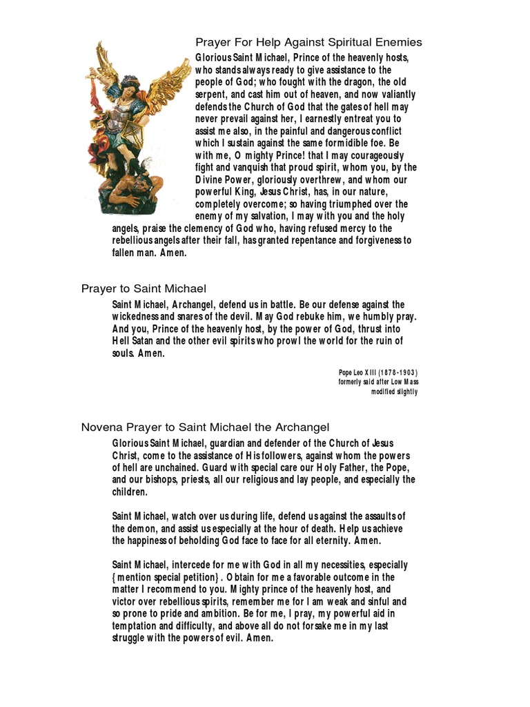Prayers_St_Michael.pdf Michael (Archangel) Mythology