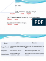 Active and Passive Voice