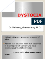 Dystocia: DR - Selvaraj, Chinnasamy M.D
