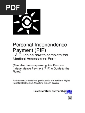 Wr Pip Medical Assessment Form