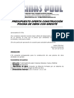 Presupuesto Piscina Ofera Obra 8X4 PDF