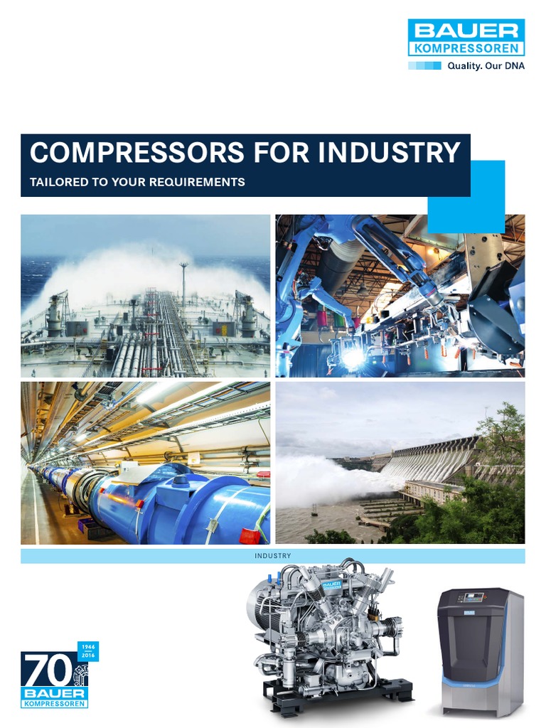BAUER Compressors For Industry en PDF Gas Compressor Natural Gas