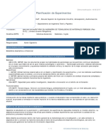 DPE - Diseño y Planificación de Experimentos: Unidad Responsable