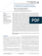 Brainstem Encoding of Speech and Musical Stim