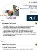 ESEG5023 Curriculum and Instruction Introduction APS