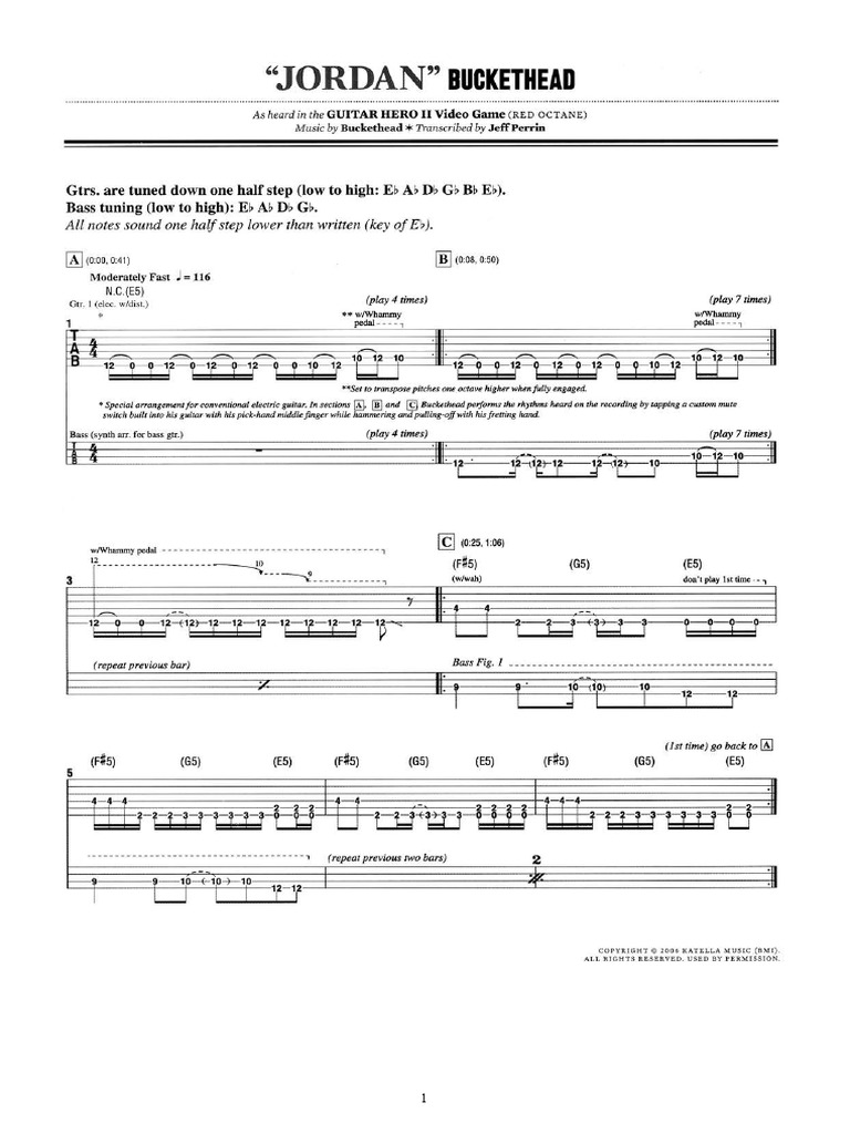 Jordan PDF PDF Guitars Music Performance
