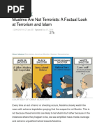 Muslims Are Not Terrorists: A Factual Look at Terrorism and Islam