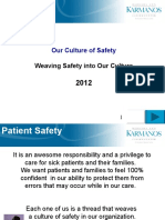 2012PatientSafetyCulture of Safety