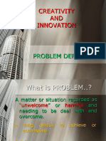 Creativity AND Innovation: Problem Definition