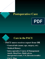 Postoperative Care