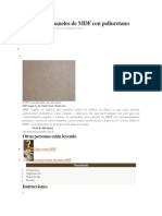 Cómo Sellar Paneles de MDF Con Poliuretano