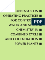 Consensus on Operating Practices for Control of Water and Steam Chemistry in Combined Cycle and Cogeneration Power Plants