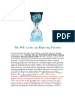 The Wiki-Leaks and Exposing Fascism