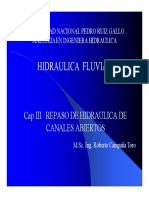Capitulo 3 Hidraulica Fluvial