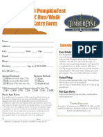PumpkinFest5K Entry Form