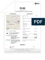 Taxi receipt details for Shailendra Dhakad