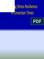 Building Stress Resilience: in Uncertain Times