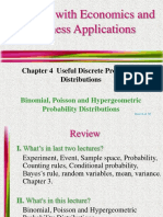 Statistics With Economics and Business Applications: Chapter 4 Useful Discrete Probability Distributions