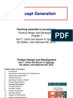 Concept Generation: Teaching Materials To Accompany