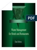 Waste Management For Hotels and Restaurants PDF