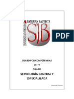 Silabo de Semiologia General y Especializada 2017 I