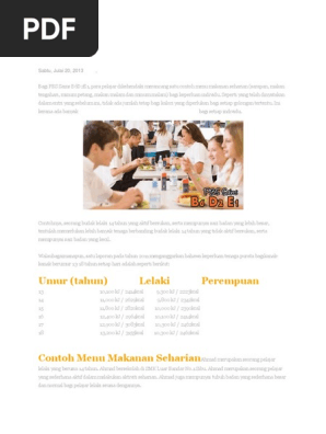 Contoh Menu Makanan Seharian Pdf