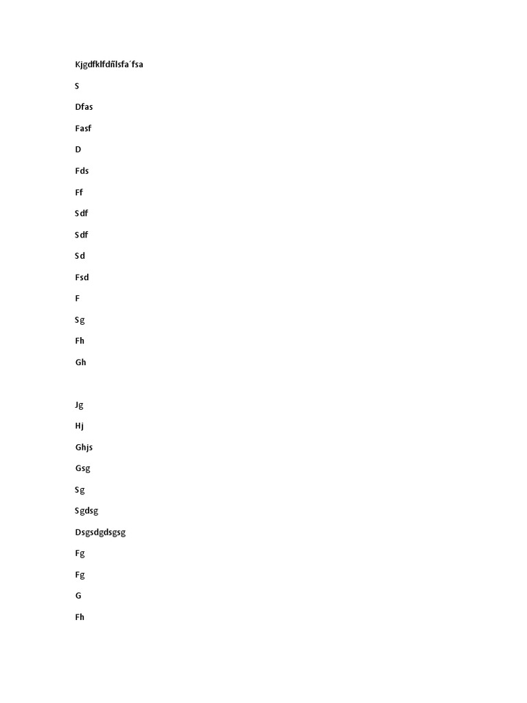 Random Text Placeholder Document | PDF