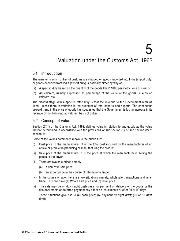 Valuation Rules PDF Discounts And Allowances Prices