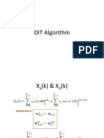 DIT - FFT Algorithm