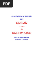 Quran Is Easy To Understand (BookVersion)