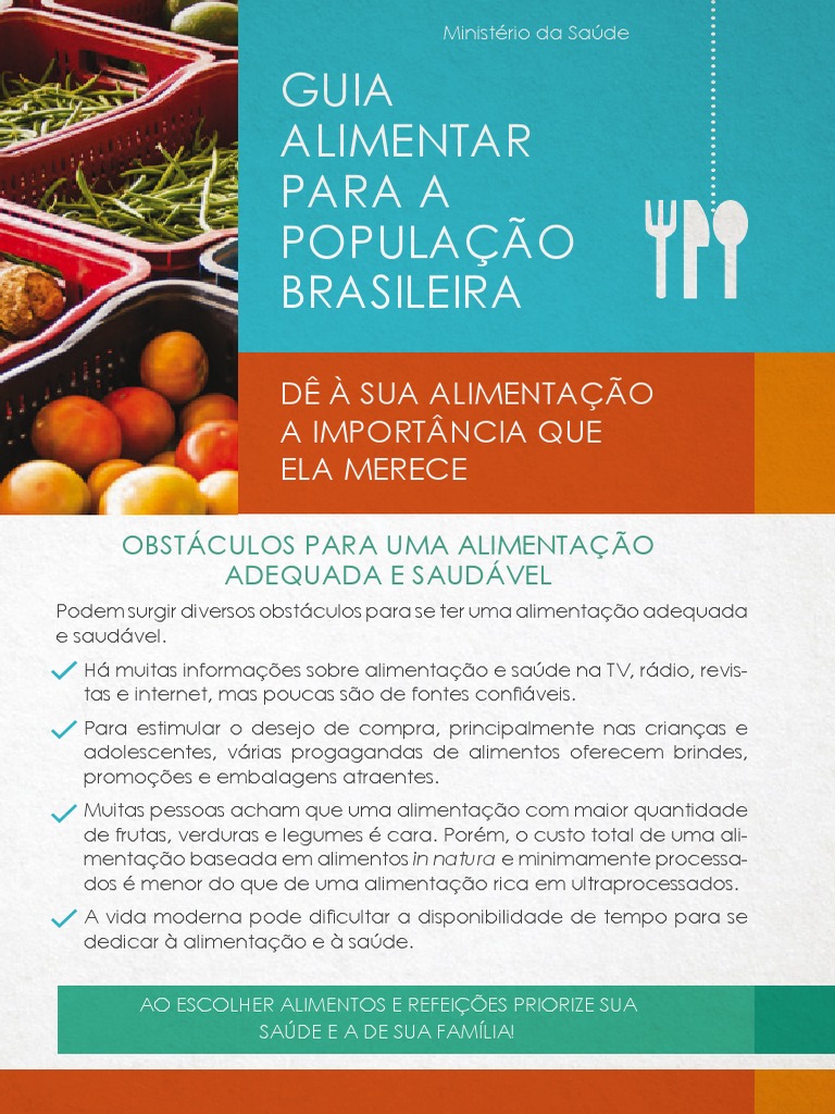 Folder - Alimentação Saudável | PDF | Estilo de vida, image size:768x1024