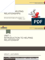 Unit 1 - Introduction To Helping Relationship July 2016