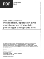 SS 550:2020 Lift Standards Overview | PDF