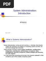 1. Introduction of System Admin