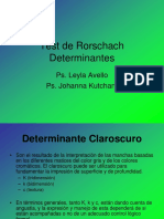 Test de Rorschach Determinantes - C, K, K