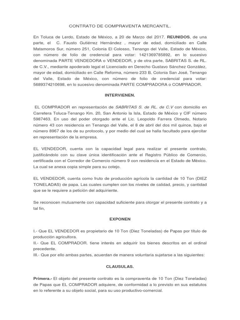 CONTRATOS MERCANTIL