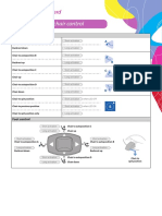 Patient Chair Control: Quick Reference Card