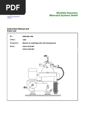 Instruction Manual And Parts List For Osd 6 0136 067 Pdf Liquids Solid